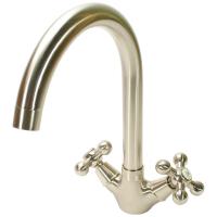 F4019-5 кухня высокий излив крест сатин Frap F4019-5 кухня высокий излив крест сатин Frap