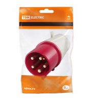 Вилка 025 3Р+РЕ+N 32А 380В TDM