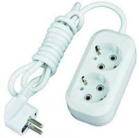 Удлинитель б/з на 2 входа. 2м EGP-102