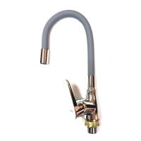 Смеситель DUB4-KG-301 кухня силикон серый Дионис  Смеситель DUB4-KG-301 кухня силикон серый Дионис