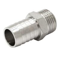 Штуцер для шланга 1/2"х12 с НР никелир.