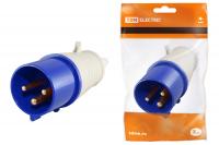 Вилка 023 2Р+РЕ 32А 220В TDM