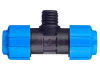 Тройник ПНД 32*3/4 Н напорный компрессионный