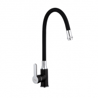 F4042 кухня гибкий черный хром  FRAP F4042 кухня гибкий черный хром  FRAP