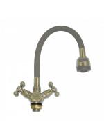 Смеситель Султан кухня 2ручки с рассекат. GP5-35307 серый Смеситель Султан кухня 2ручки с рассекат. GP5-35307 серый