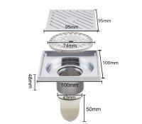 Трап душевой хром 100*100 G 81050 GAPPO