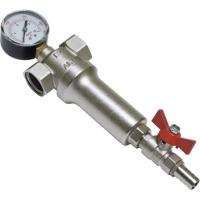 ALT-Z Промывной фильтр механической очистки воды с манометром В-В  1/2" (100 мкм) ALT-Z Промывной фильтр механической очистки воды с манометром В-В  1/2" (100 мкм)