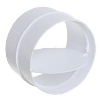 Соединитель круглых  воздухов.с обр.клапаном D100  10СКПО