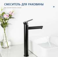 F1067-62 раковина FRAP высокий черный F1067-62 раковина FRAP высокий черный