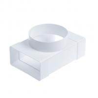 Соединитель Т-обр.прям.воздух.55х110 с флян D100  511ТФ10П