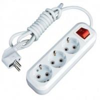 Удлинитель 2м 3вых. с/з с выкл. TENGEN