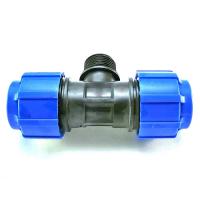 Тройник ПНД 32*1 Н напорный компрессионный