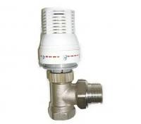 Кран 1/2" термостат (угловой д/рад.) Ч